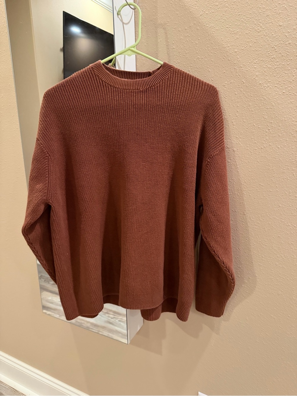 ASOS Men's Crewneck Sweater in Rust